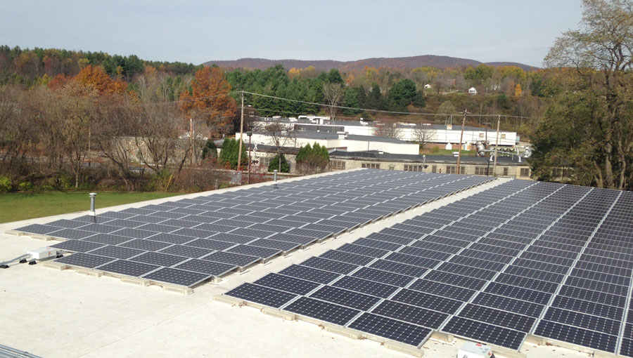 Solar powered factory